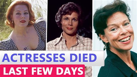who was the actress who died today